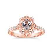 Irisa By Martin Binder Pink Sapphire & Diamond Engagement Ring